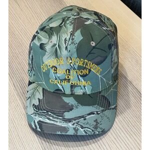 Vintage Hunting Hat‎ California Outdoor Sportsmens Coalition Camo Snapback Cap